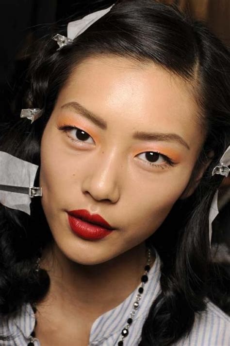 Liu Wen. Orange eyeshadow | Женщина