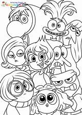 Disegni di Inside Out 2 Da Colorare sketch template