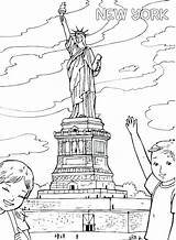 Statue Of Liberty Coloring Pages To Print At GetColoringscom  Free sketch template