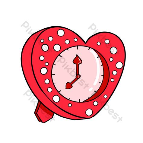 Love Alarm Clock Drawing Illustration PNG Images | PSD Free Download - Pikbest