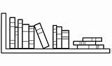 Bookshelf coloring page  ColouringPages sketch template