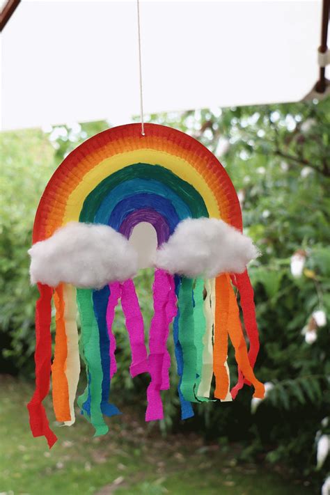 DIY: Pappteller-Regenbogen basteln - Lavendelblog in 2020 | Rainbow ...