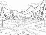 Tundra Themed Coloring Page For Download  sketch template