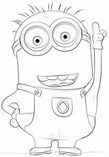 Disegno Di Minion Da Colorare  Disegni E Stampare Gratis sketch template