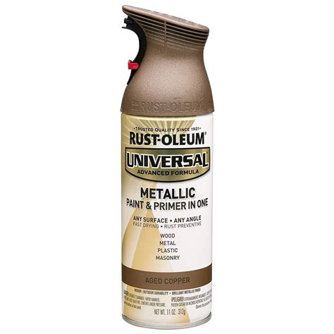 Rustoleum 249132 Universal Metallic 11 oz Spray Paint, Aged Copper - Walmart.com - Walmart.com