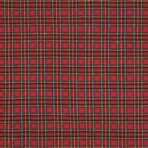 Red Tartan Plaid Fabric