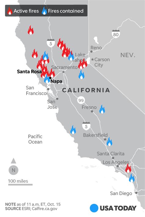 California fire map: How the deadly wildfires are spreading