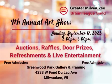 Greater Milwaukee Urban league Guild 4th Annual Art Show | MKE Urban League