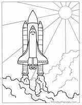 Rocket Coloring Page sketch template