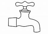 Faucet Coloring Clip Art Image  ClipSafari sketch template