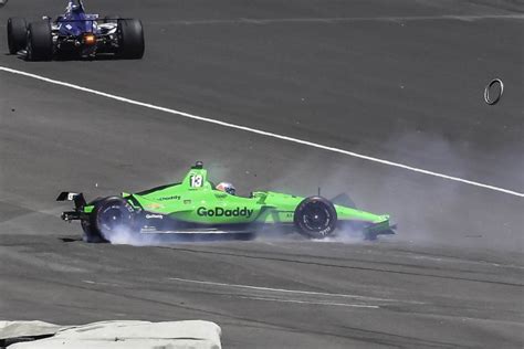 Watch: Danica Patrick gives emotional news conference after crashing ...