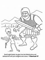 David Fought Goliath With Only A Slingshot And Stone  NetArt sketch template