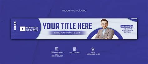 Premium PSD | Linkedin header social media banner template with youtube ...