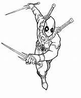 Deadpool coloring Pages To Download And print For free sketch template