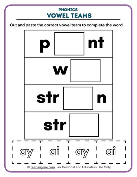 Vowel Teams Worksheets - 15 Worksheets.com - Worksheets Library