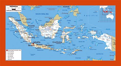 Road map of Indonesia | Maps of Indonesia | Maps of Asia | GIF map | Maps of the World in GIF ...