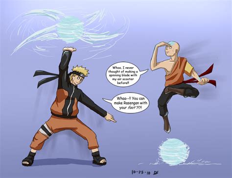 Naruto meets Aang by Dingostride on DeviantArt