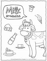 Dairy Products Coloring Pages sketch template