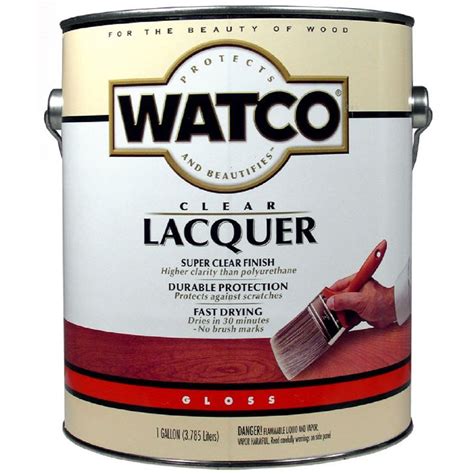 Watco 1 gal. Clear Gloss Lacquer Wood Finish (Case of 2)-63031 - The Home Depot