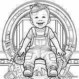 Overalls Coloring Pages  Free & Printable sketch template