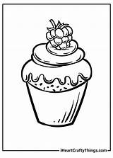 Dessert Coloring Pages sketch template