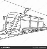 Tramway Coloring Pages sketch template