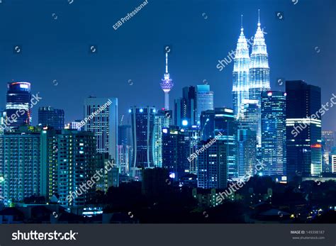 Kuala Lumpur Skyline At Night Stock Photo 149398187 : Shutterstock