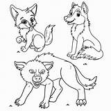 Cute Wolf Pup Coloring Pages sketch template