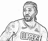 Kawhi Leonard Coloring Pages sketch template