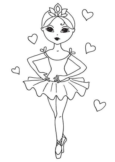 Ballerina Coloring Book Pages