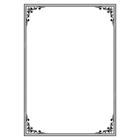 a black and white photo frame with an ornate border on the bottom, it is blank for