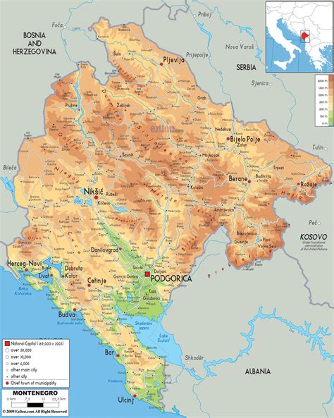 Maps of Montenegro | Detailed map of Montenegro in English | Tourist map (map of resorts) of ...