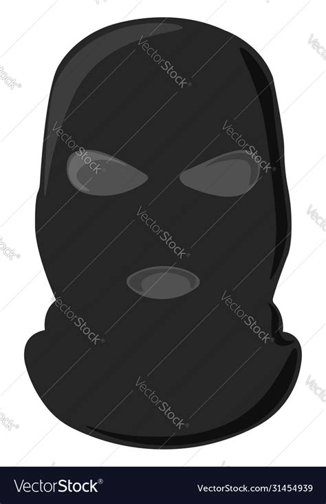 Thief mask on white background Royalty Free Vector Image