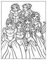Disney Princess Coloring Page Zentangle Pages sketch template