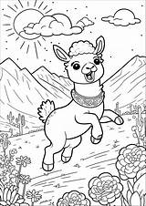 Llamacorn Clipartmag Drawing Coloring Pages Sketch Page sketch template
