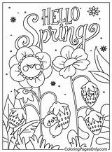 Spring Coloring Book  Free Printable Pages sketch template