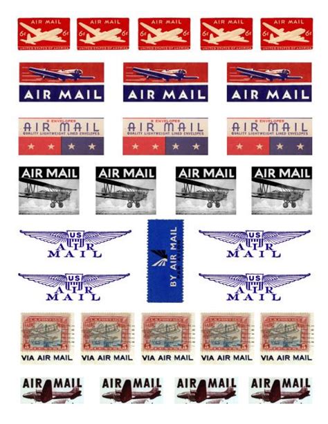 Airmail Stamps | Mail art, Lettering, Air mail