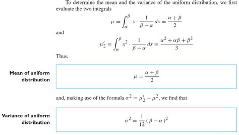 Solved: To Determine The Mean And The Variance Of The Unif... | Chegg.com