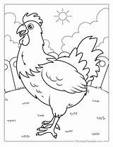 30 Chicken Coloring Pages Free PDF Printables  sketch template