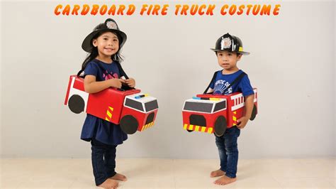 DIY I How To Make a Cardboard Fire Truck for Kids - YouTube