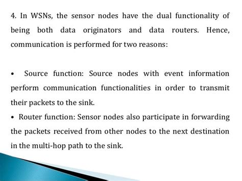 Wireless sensor network applications