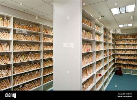 Medical records storage room Stock Photo - Alamy