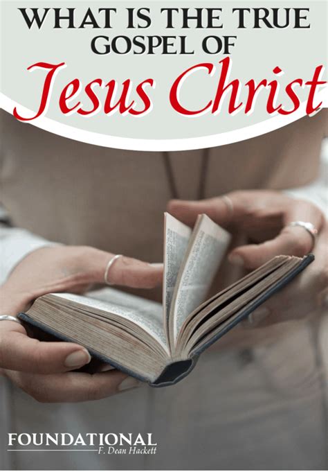 What is the Simple Gospel of Jesus Christ? - Foundational