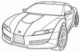 Jaguar Car Coloring Page sketch template