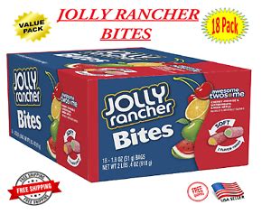 Jolly Rancher Bites Awesome Twosome Soft Chewy Candy Bulk - 1 Box of 18 Bags 10700450142 | eBay