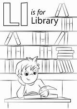 Library Coloring Page sketch template