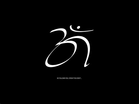 White line art, Shiva Ganesha Desktop Om High-definition television, Om, text, logo png | PNGEgg