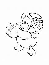 Duckling coloring pages sketch template
