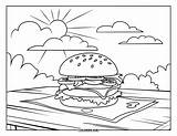 85  Cheeseburger Coloring Pages For Kids & Adults Free Printable PDFs sketch template