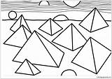 Pyramids By Alexander Calder Coloring Page  Free Printable Pages sketch template